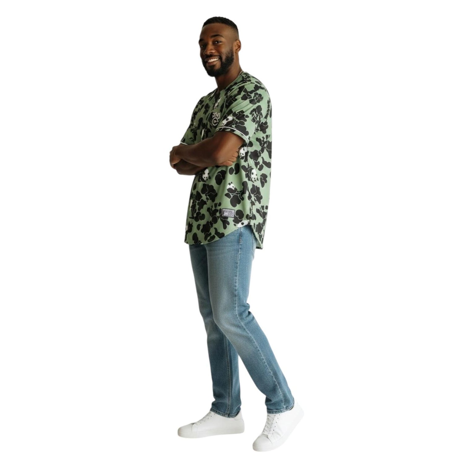 EQUAL PANDA CAMO MESH JERSEY - SAGE
