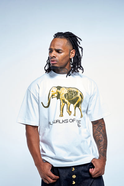 FOSSIL TEE - WHITE