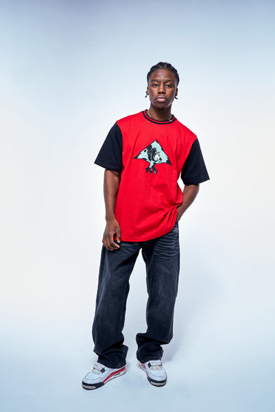TREE PANDA LEGACY SS KNIT Red