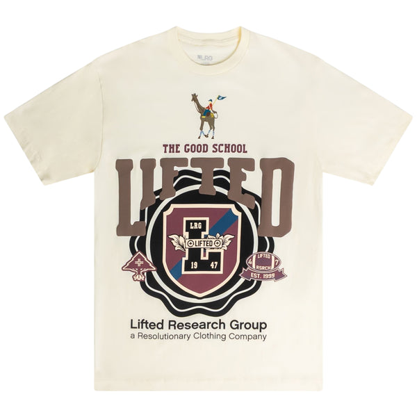 THE GOOD SCHOOL EMBLEM TEE - OFF WHITE