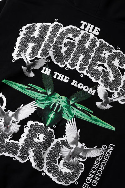 FLY HIGH HOODY - BLACK