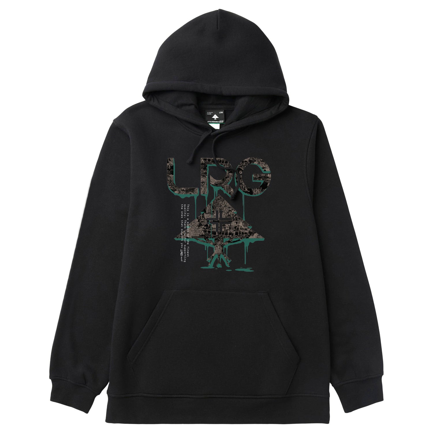 4700 GROUND UP HOODIE BLACK