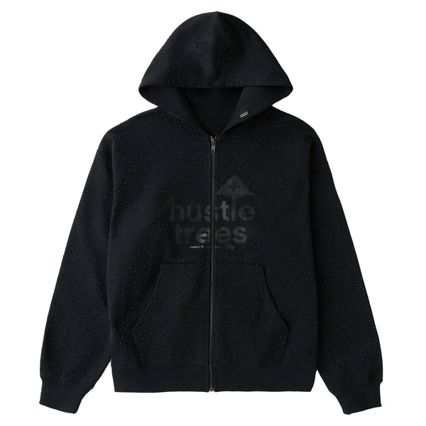HUSTLE TREES LOGO ZIP HOODIE