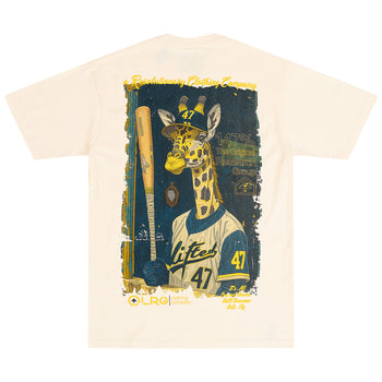 GIRAFFE DUGOUT SS TEE - CREAM