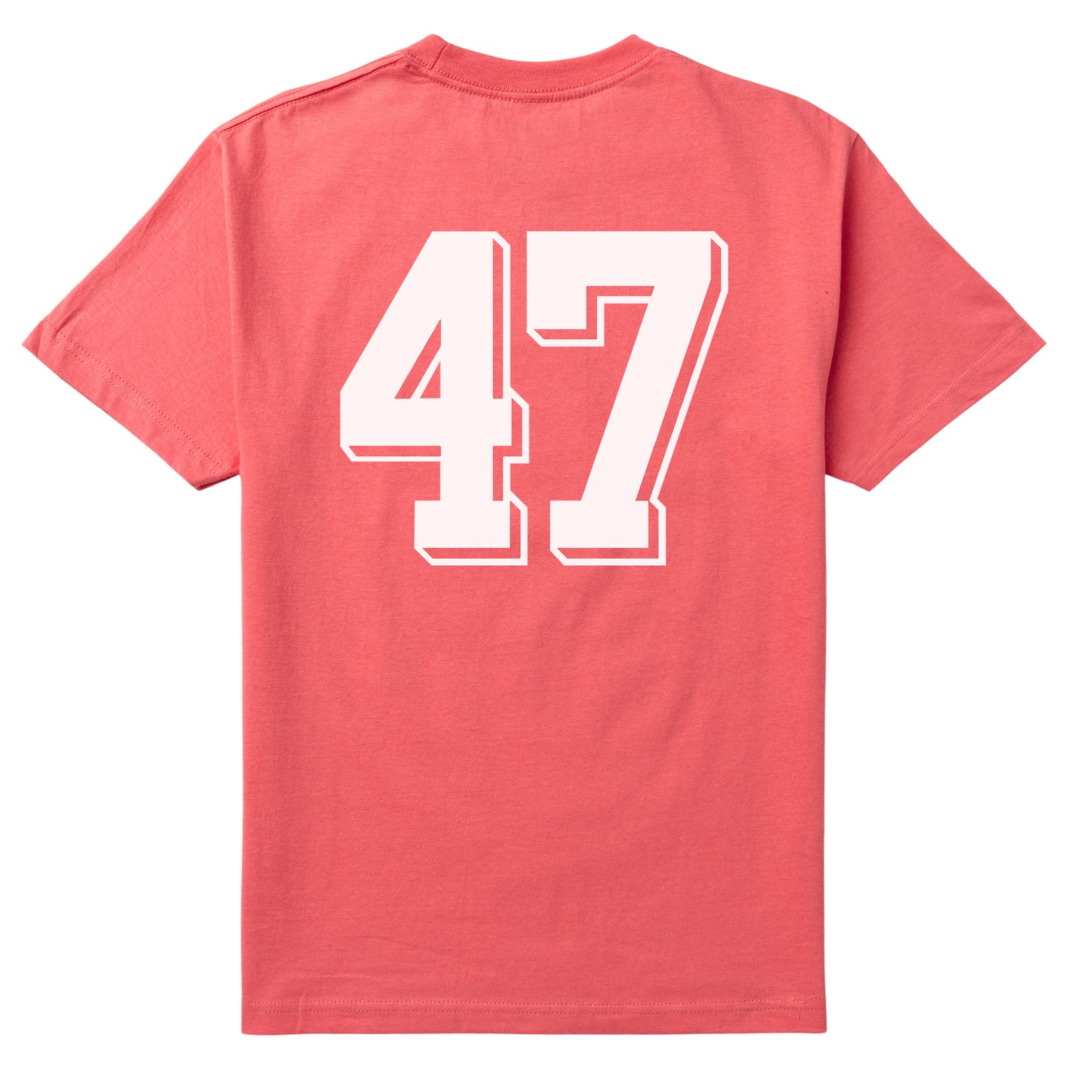 L RUGGER 47 TEE - CORAL