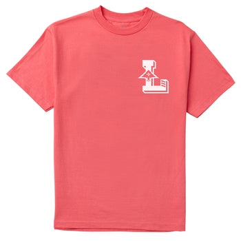 L RUGGER 47 TEE - CORAL