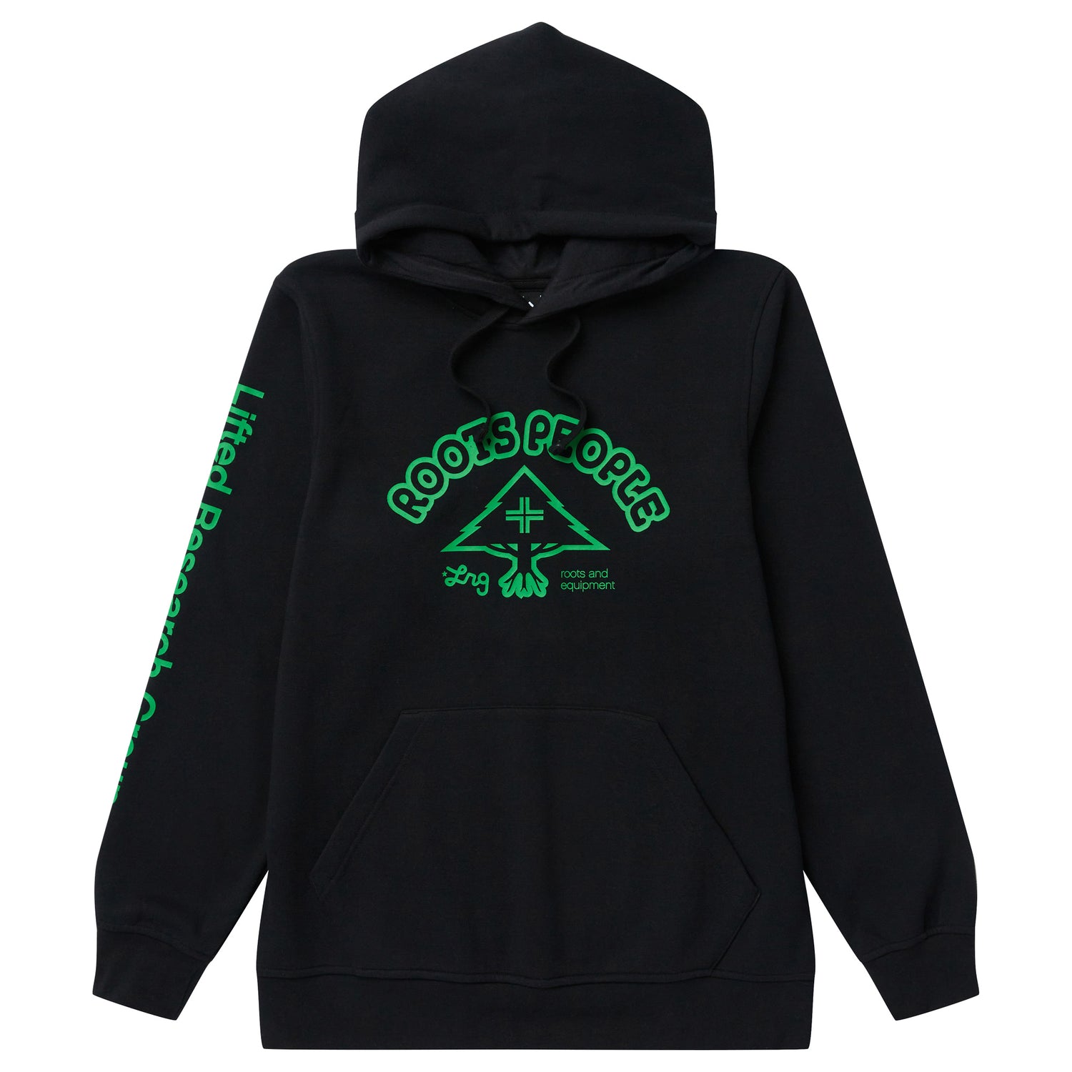 THE ROOTS EQUIPMENT PULLOVER HOODIE - BLACK