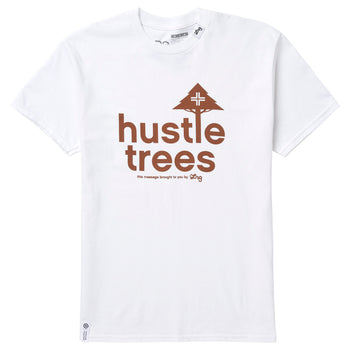 HUSTLE TREES TEE - WHITE