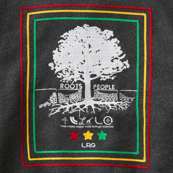TEAM ROOTS PEOPLE WOOL JACKET - CHARCOAL