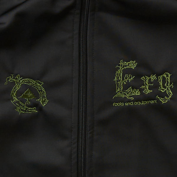 TRUE TEXTURE TRACK JACKET - BLACK