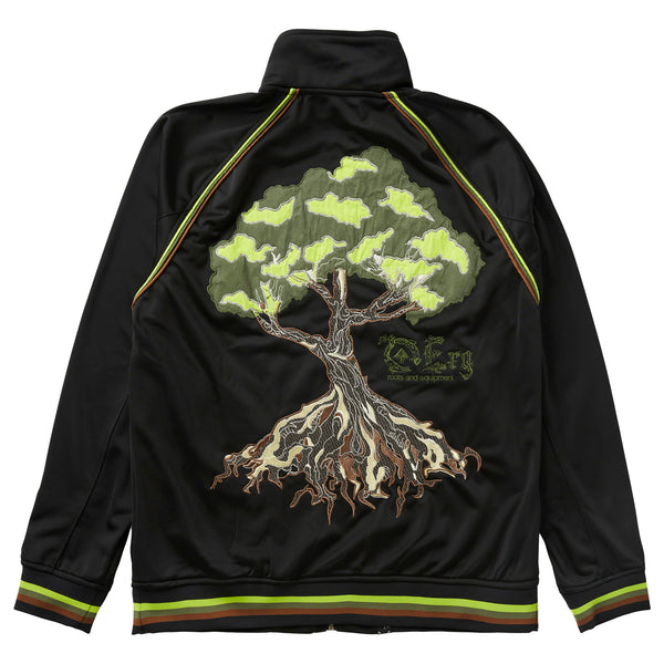 TRUE TEXTURE TRACK JACKET - BLACK