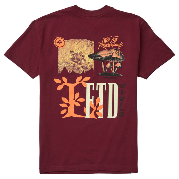 LIFTED MYCOLOGIST TEE - BURGUNDY