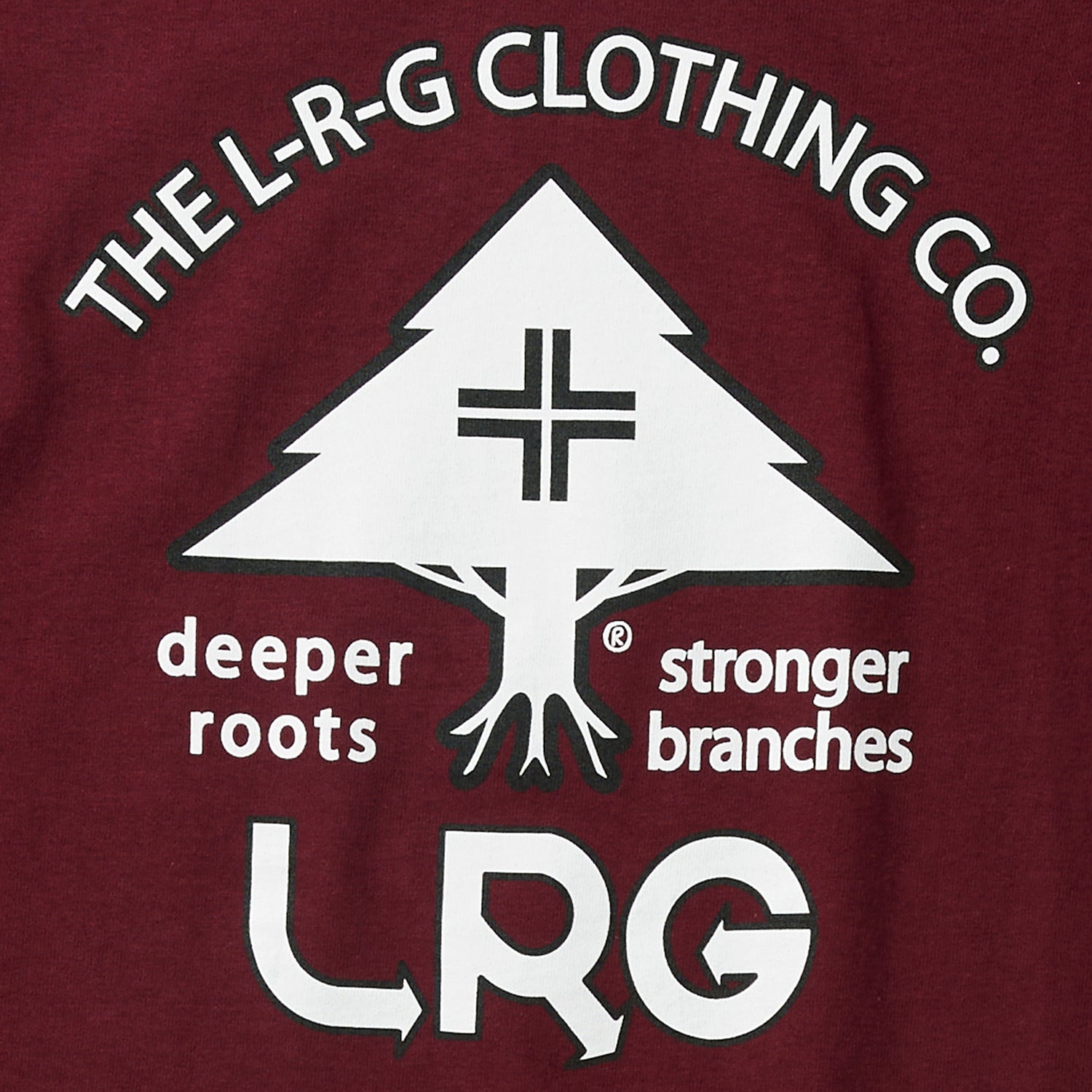 LIFE BRANCHES TEE - BURGUNDY