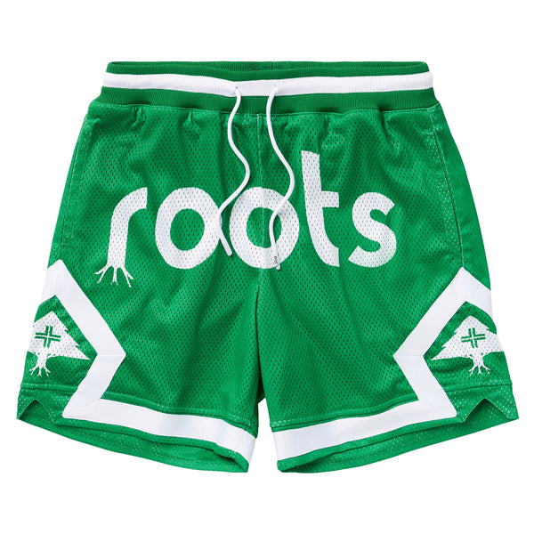ORIGINAL ROOTS MESH SHORTS - KELLY GREEN