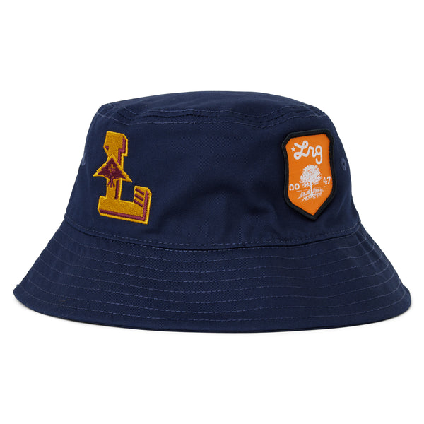 PATCHED UP BUCKET HAT - NAVY