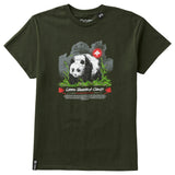 ELEVATED PANDA TEE - FOREST GREEN