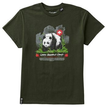 ELEVATED PANDA TEE - FOREST GREEN