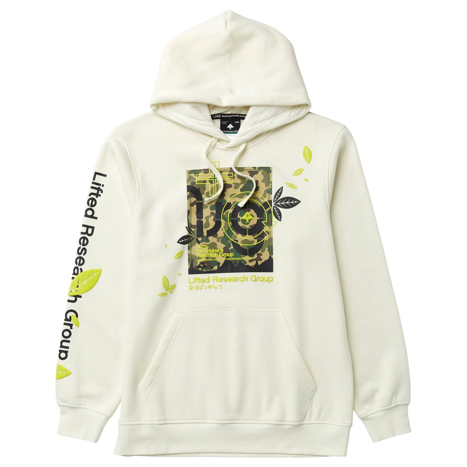BOX LEAVES PULLOVER HOODIE - WHITE