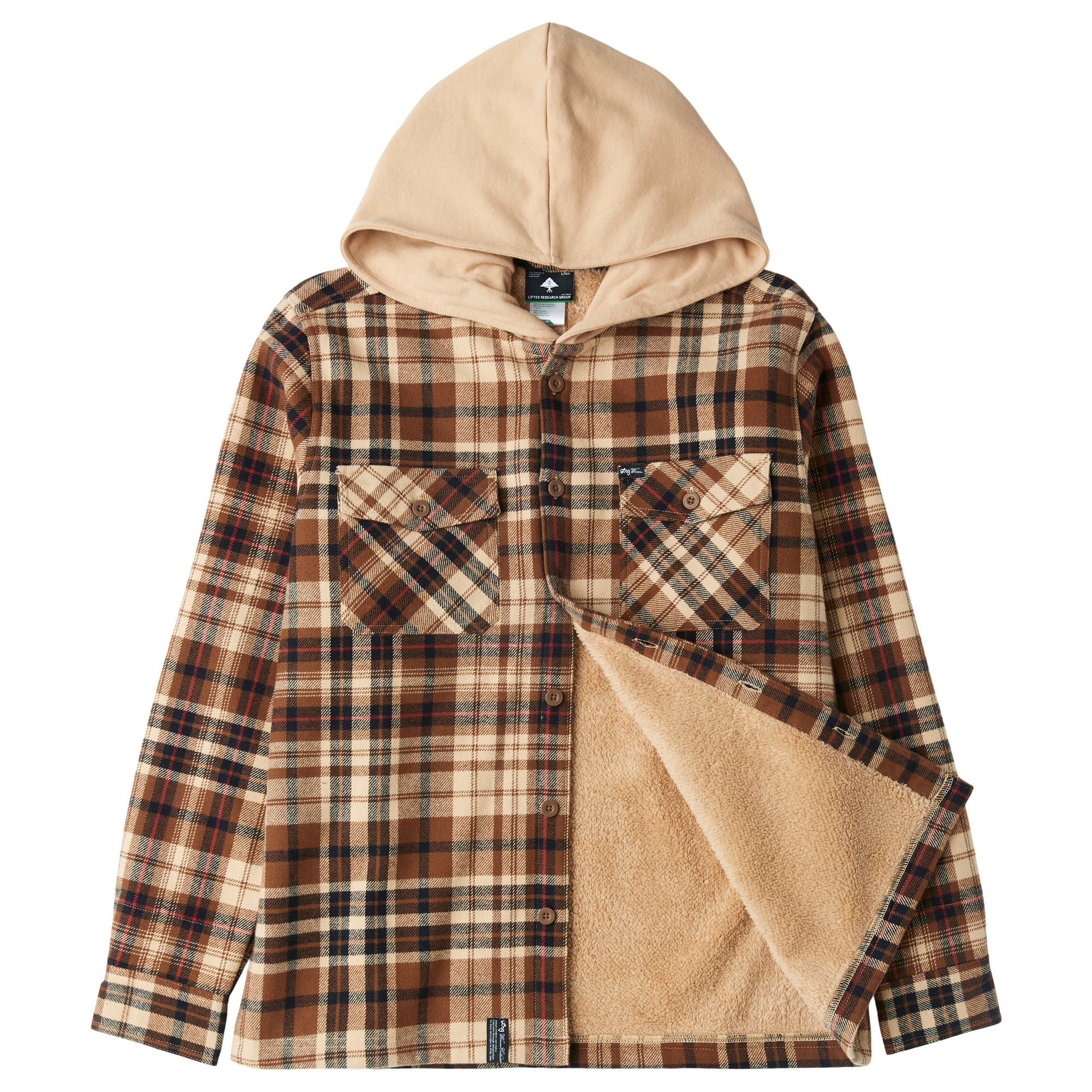 LRG EXPEDITION SHERPA FLANNEL - BISON | LRG Clothing