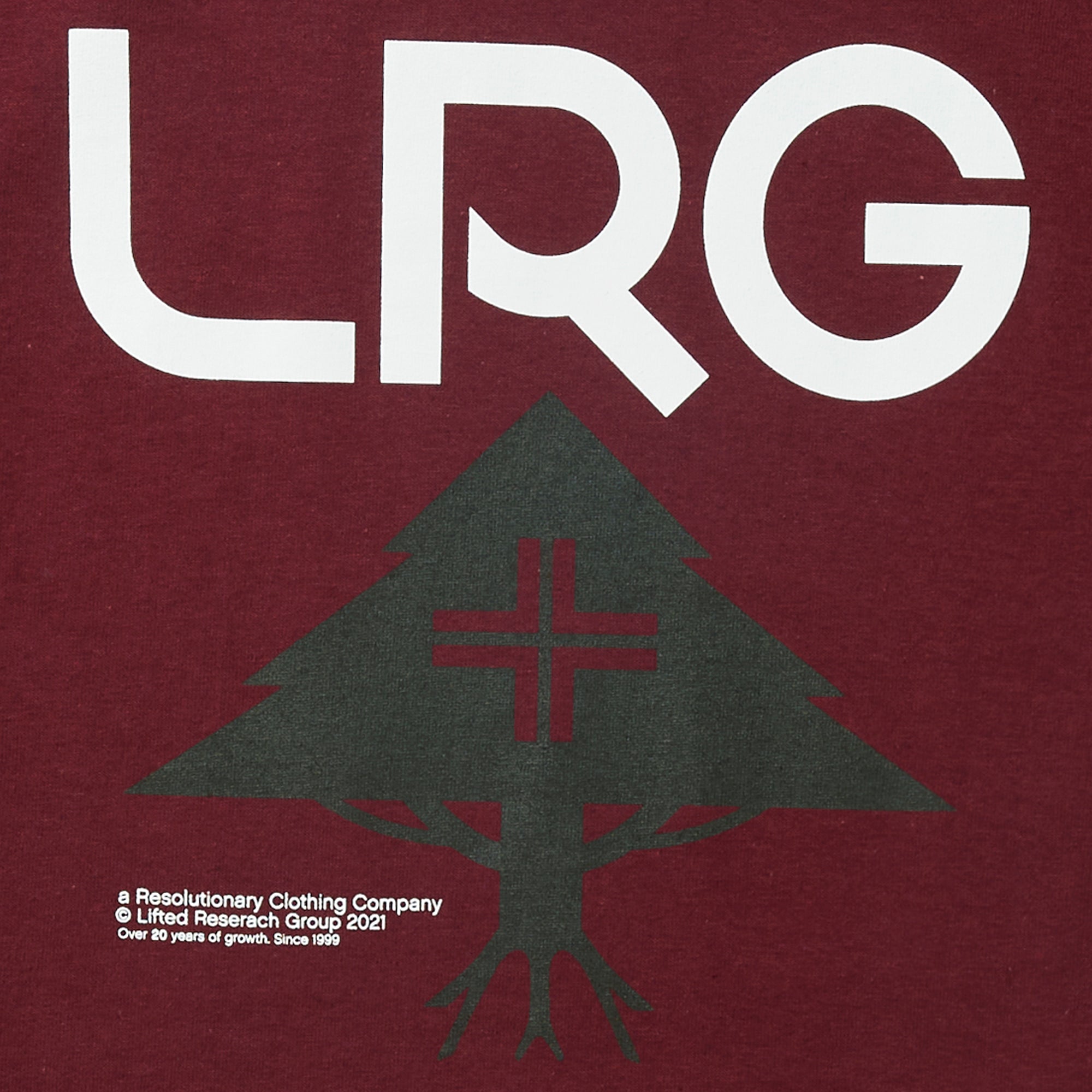 LRG 20 STACKED TEE - BURGUNDY | LRG Clothing