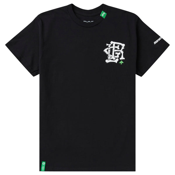 MARUCCI X LRG MONOGRAM BONES TEE - BLACK