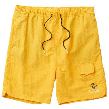 TURNOVER WOVEN SHORTS - YELLOW GOLD