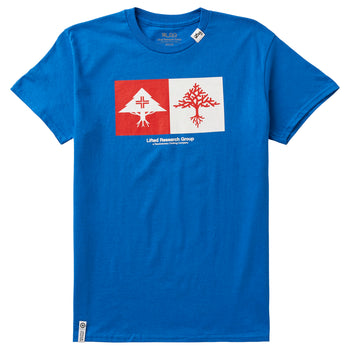 DOUBLE UP TREE TEE - ROYAL BLUE