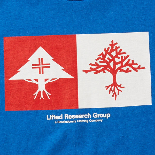 DOUBLE UP TREE TEE - ROYAL BLUE