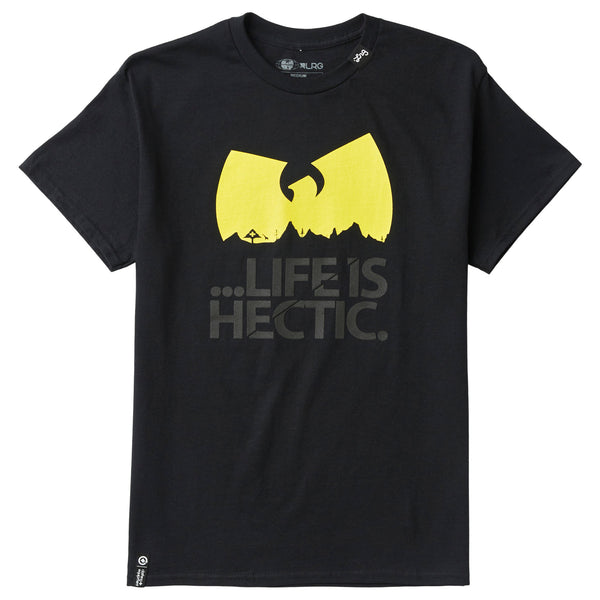 WU TANG X LRG LIFE IS HECTIC TEE - BLACK