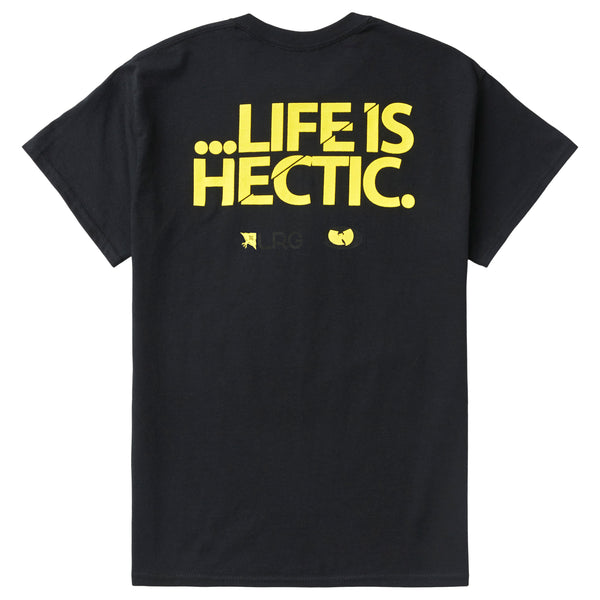 WU TANG X LRG LIFE IS HECTIC TEE - BLACK
