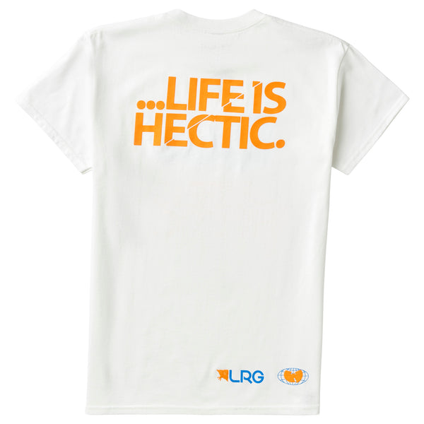 WU TANG X LRG LIFE IS HECTIC TEE - WHITE