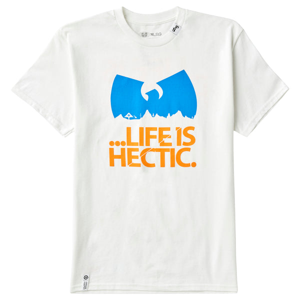 WU TANG X LRG LIFE IS HECTIC TEE - WHITE
