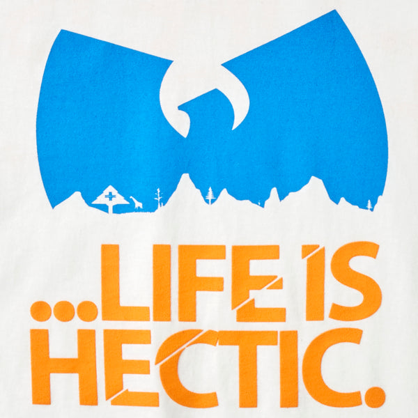 WU TANG X LRG LIFE IS HECTIC TEE - WHITE