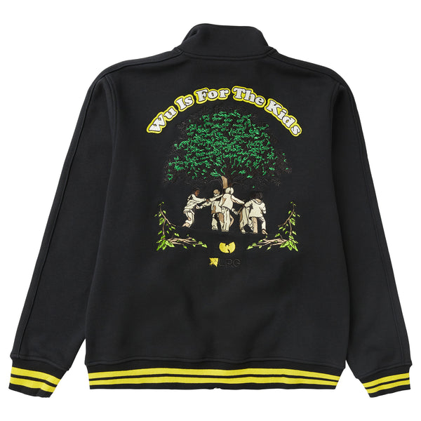 WU TANG X LRG WU IS FOR KIDS TRACK JACKET - BLACK