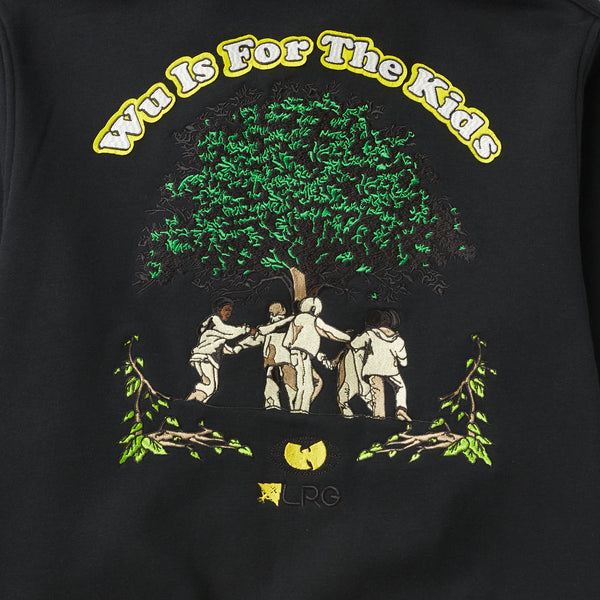 WU TANG X LRG WU IS FOR KIDS TRACK JACKET - BLACK