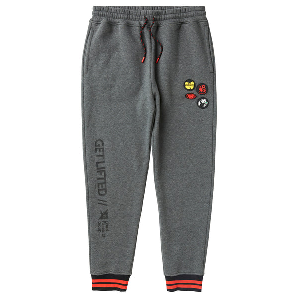 WU TANG X LRG GET LIFTED JOGGER PANTS - CHARCOAL HEATHER