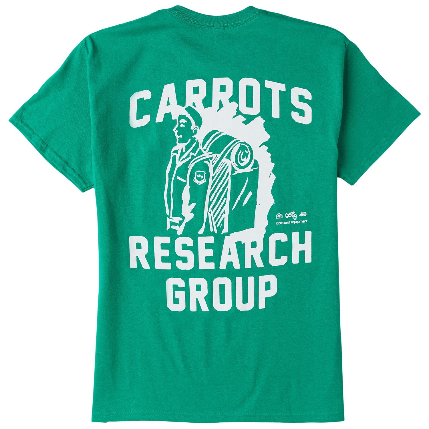 CARROTS X LRG RESEARCH GROUP TEE - KELLY GREEN