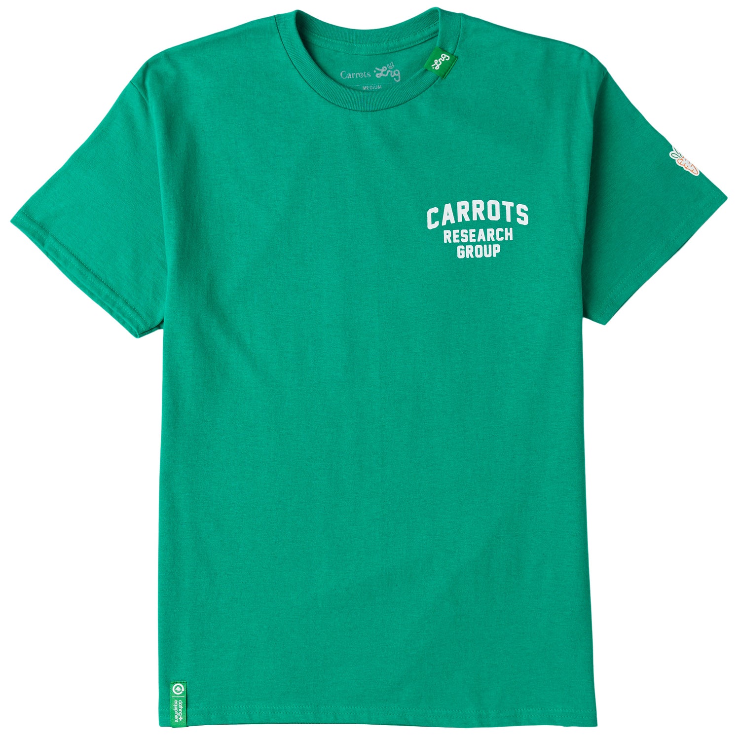 CARROTS X LRG RESEARCH GROUP TEE - KELLY GREEN