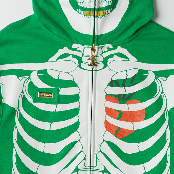 CARROTS X LRG DEAD SERIOUS ZIP HOODIE - KELLY GREEN