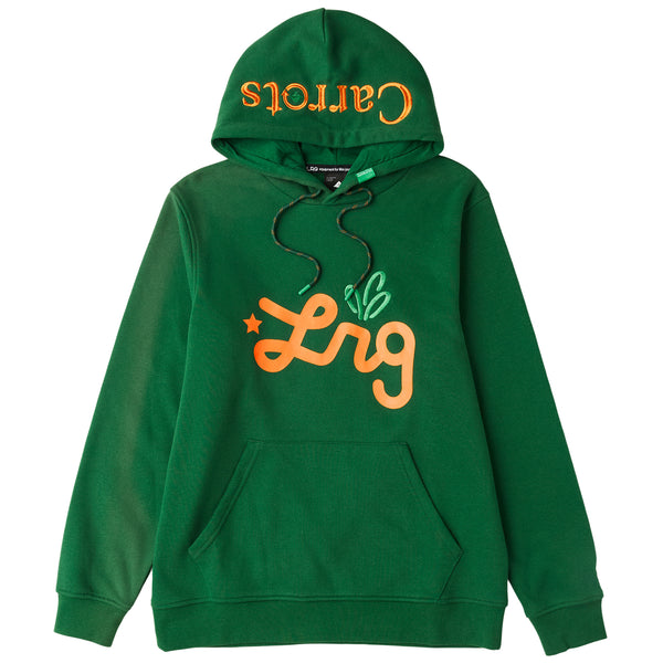 CARROTS X LRG LIFTED SCRIPT PULLOVER HOODIE - FOREST GREEN
