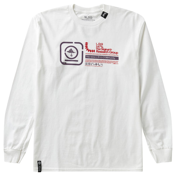 COMMUNITY 147% LONG SLEEVE TEE - WHITE