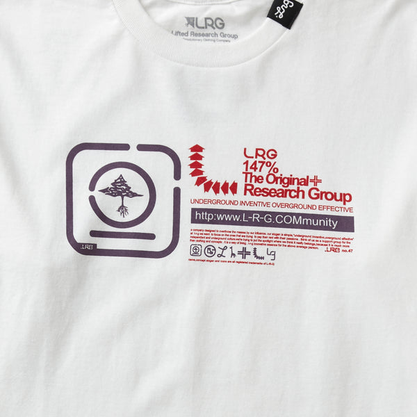 COMMUNITY 147% LONG SLEEVE TEE - WHITE
