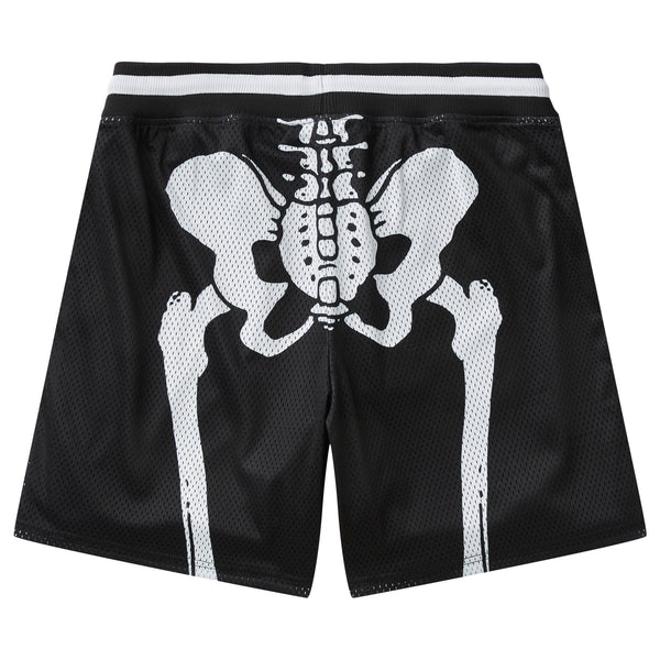 BONE GUARD MESH SHORTS - BLACK
