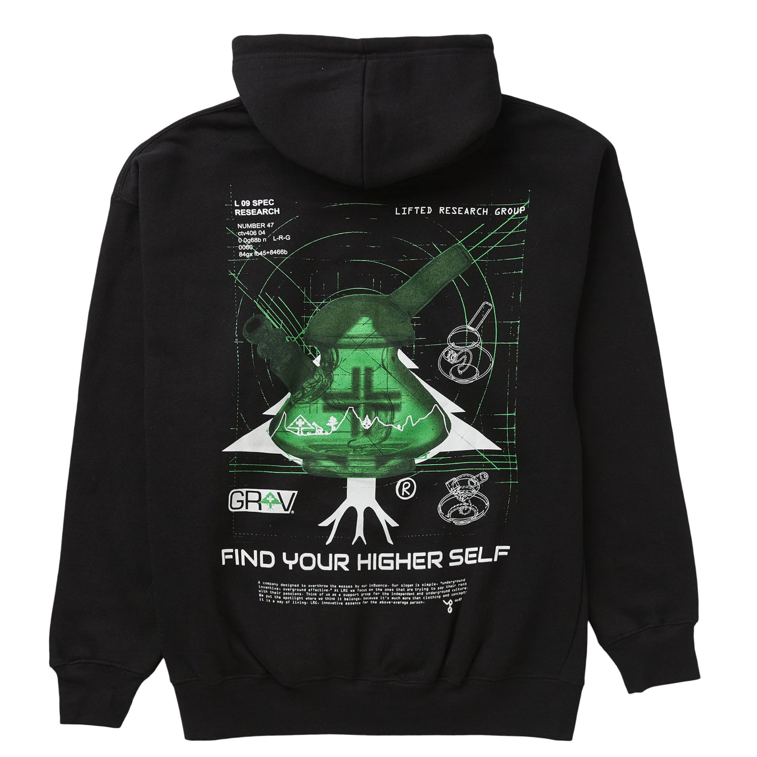 LRG GRAV 47 PULLOVER HOODIE BLACK LRG Clothing - Main Image