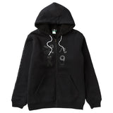 TAKE A HIKE SHERPA FULL ZIP HOODIE - BLACK