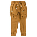 L LEAFY WOVEN JOGGER CARGO - WOOD GRAIN