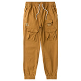 L LEAFY WOVEN JOGGER CARGO - WOOD GRAIN