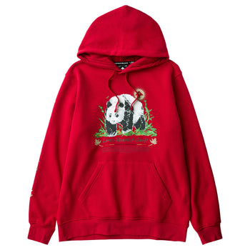 BAMBOO BRUSH PULLOVER HOODIE - RED