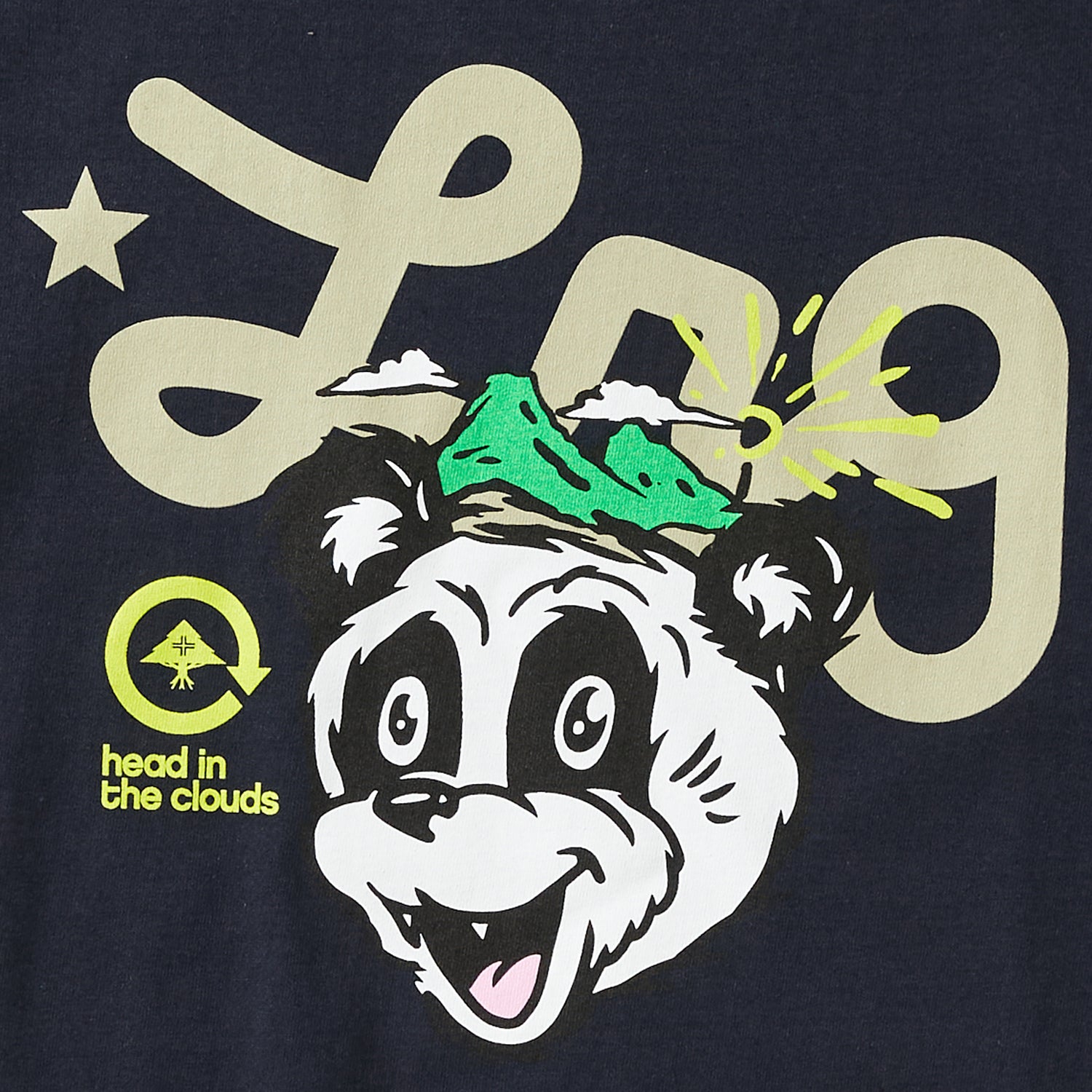 PANDA CLOUDS TEE - NAVY