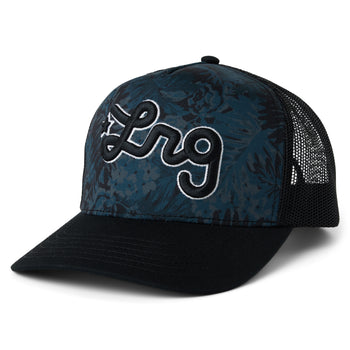 JUNGLE HOUSE TRUCKER HAT - NAVY